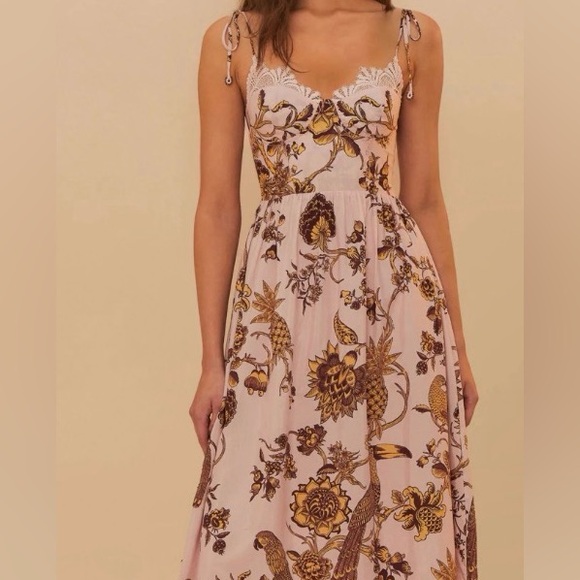 FARM Rio Dresses & Skirts - FARM RIO Tropical Landing Midi Dress size small